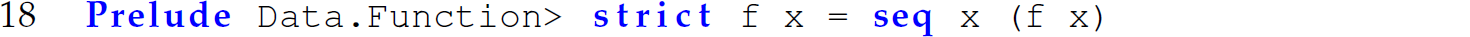 A statement in Haskell.