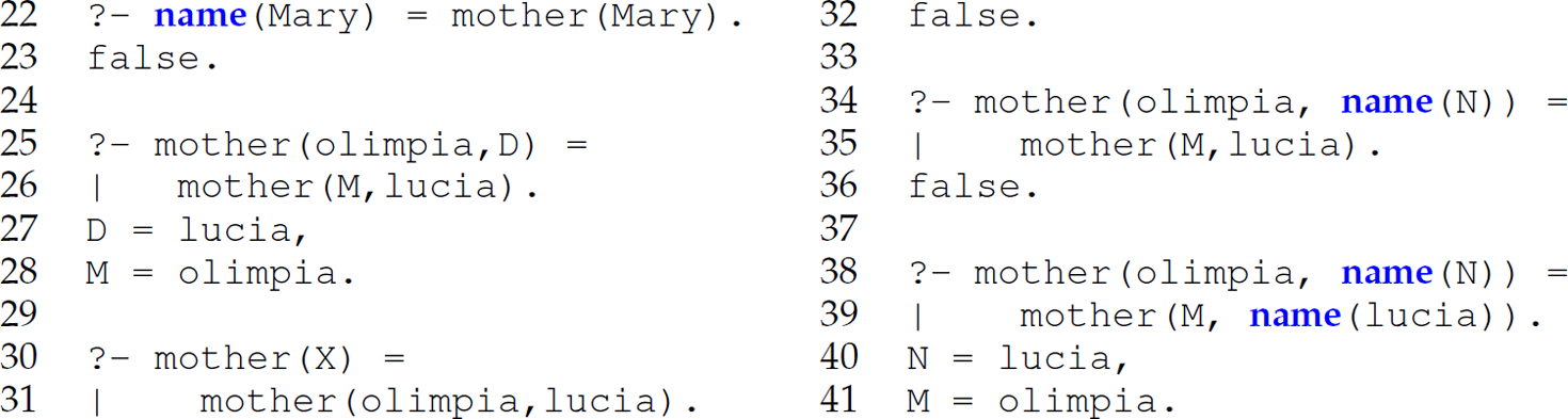 A set of 20 code lies with nested terms.