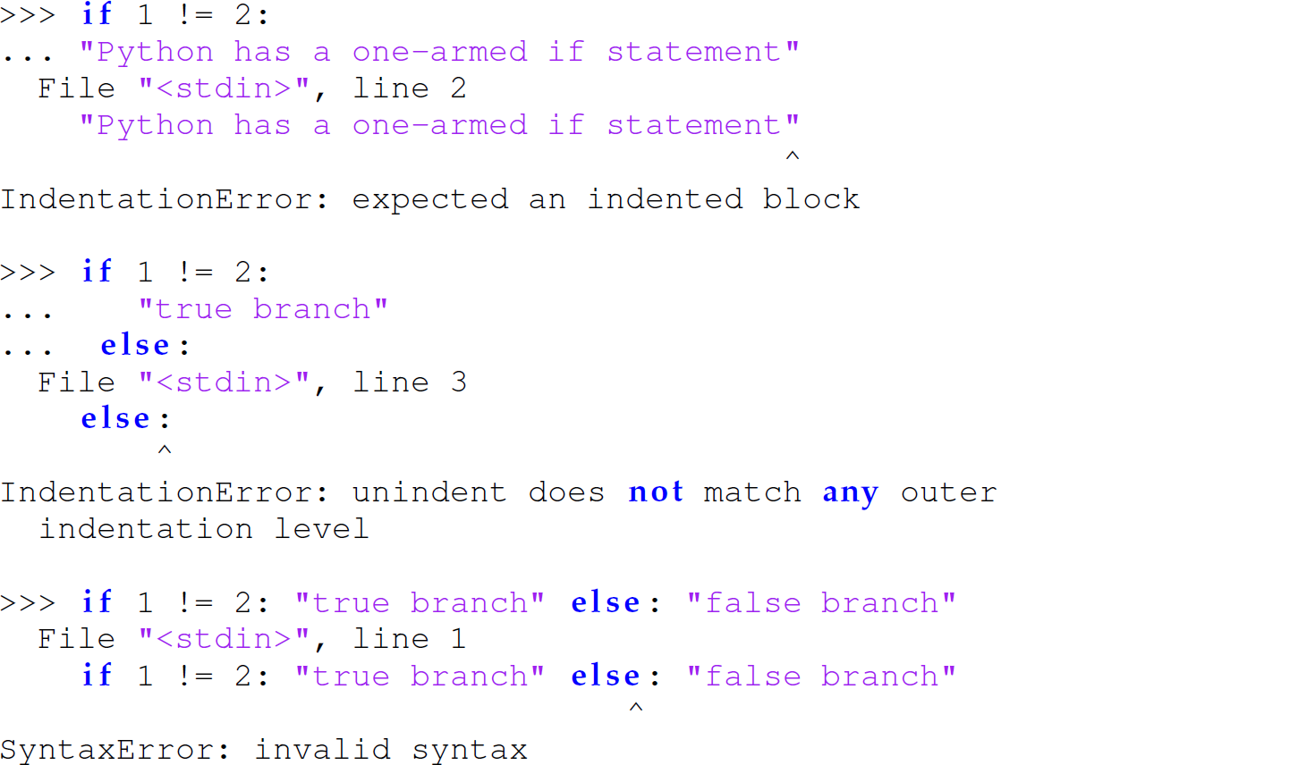 A set of 16 code lines in Python with code indentation.