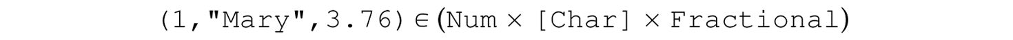 A code line in Haskell.