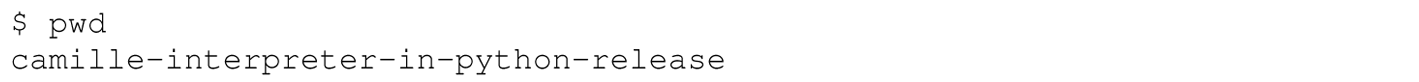 A set of two code lines in Camille for simulating support for recursion by passing a function to itself.