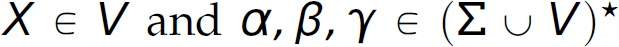 X element of set V and alpha comma beta comma gamma element of set, left parenthesis, summation union V, right parenthesis, asterisk.