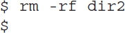 Line 1: dollar space r m space hyphen r f space d i r 2. Line 2: dollar.