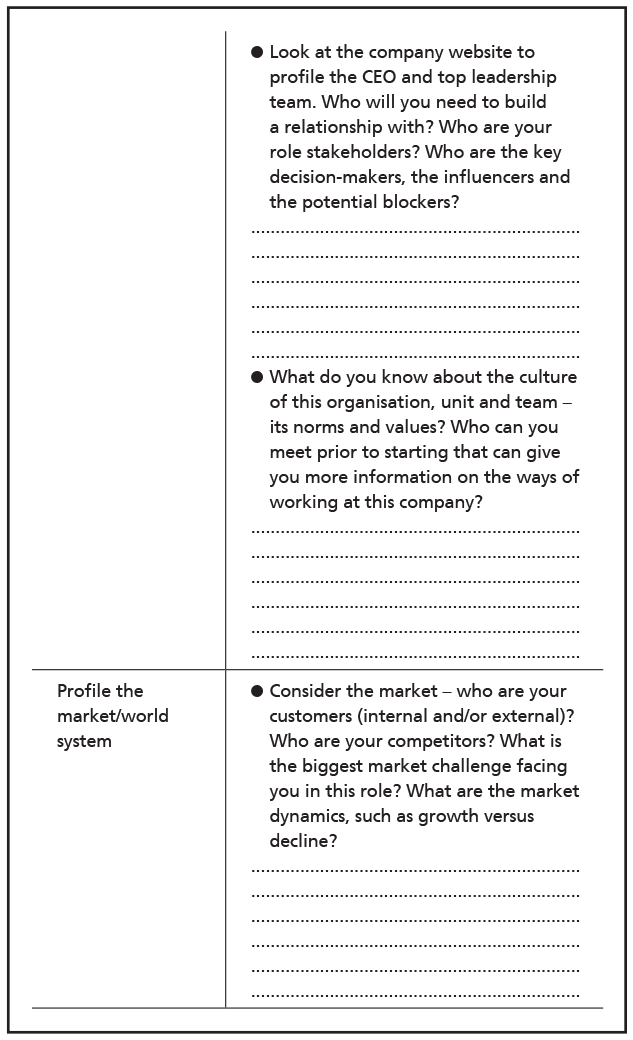 Profiling exercise