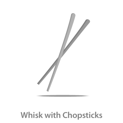 Whisk with Chopsticks