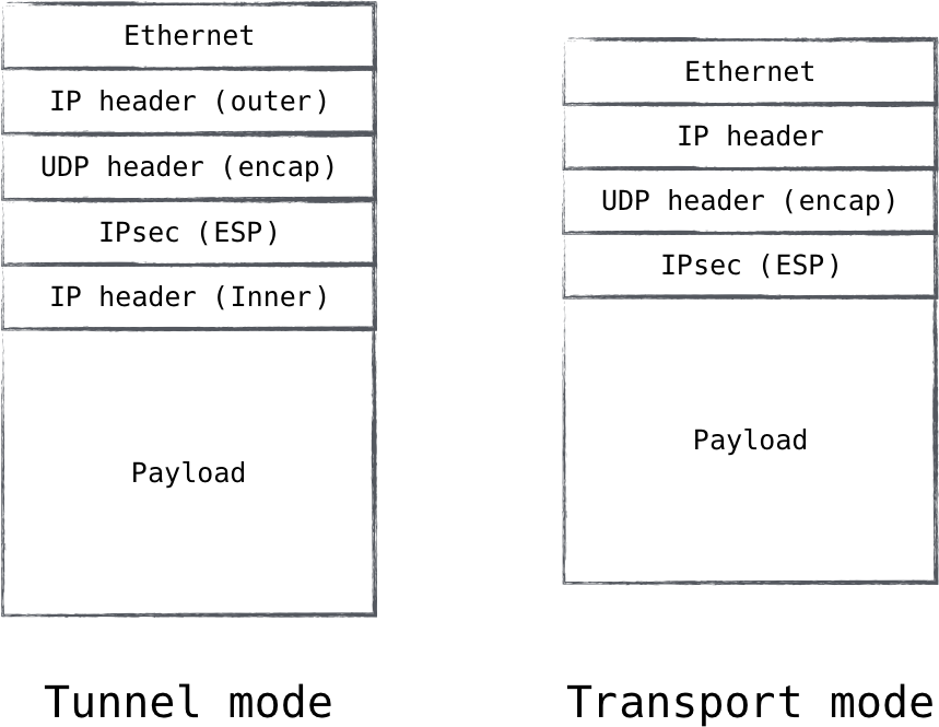 IPsec supports encapsulating ESP packets in a UDP packet  making it look like normal UDP traffic