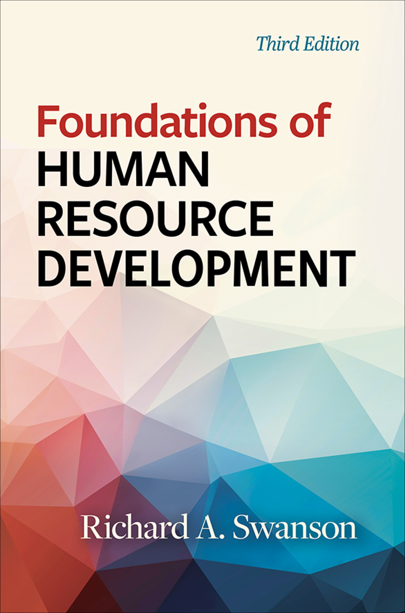 Cover: Foundations of Human Resource Development, Third Edition