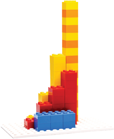 We add a row of blue bricks two high to the setup in Figure 10-8 to show the differences between differences.