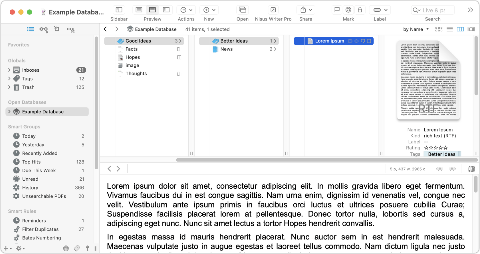 Figure 16: Navigate complex hierarchies quickly in Column view.