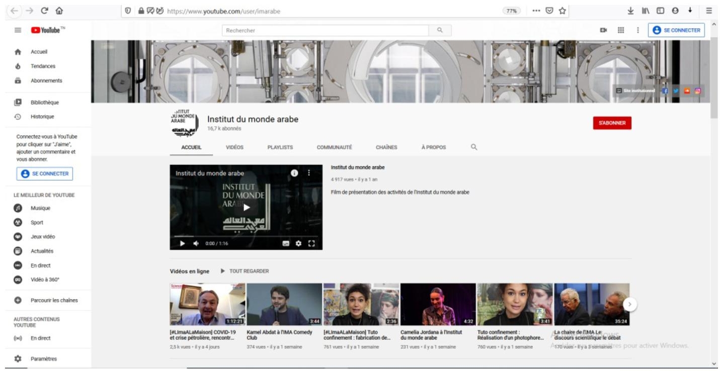 Snapshot of AWI's YouTube channel.