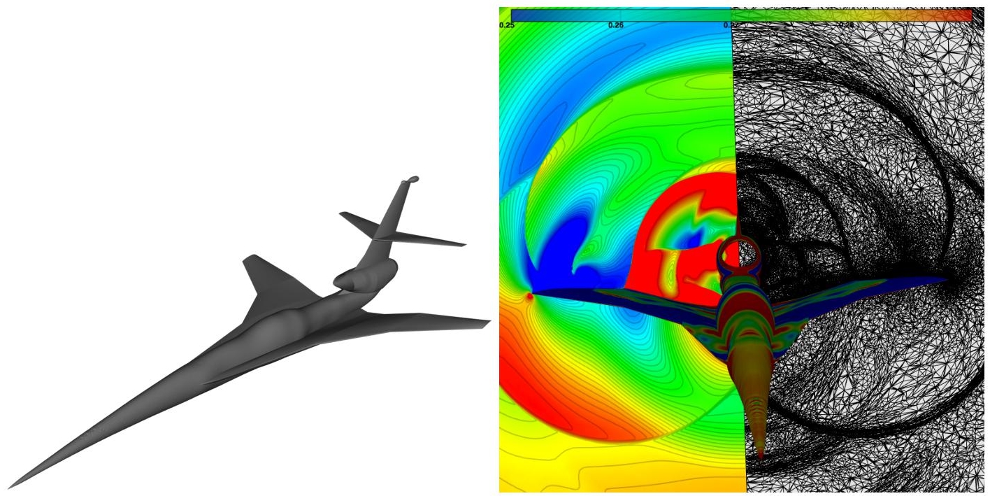 Schematic illustration of second AIAA Sonic Boom prediction workshop. 