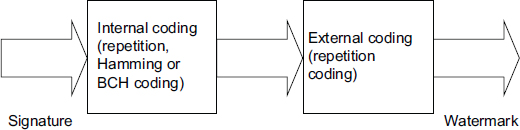 Schematic illustration of the strategy by concatenation codes.