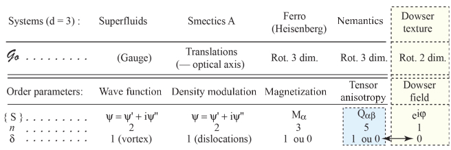 Schematic illustration of the classification of topological defects in systems with an order parameter. 
