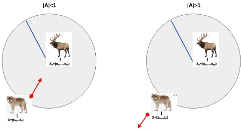 Schematic illustration of the search exploration phase and attack exploitation phase.