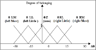 Schematic illustration of the representation of fuzzy subsets of the delta theta.