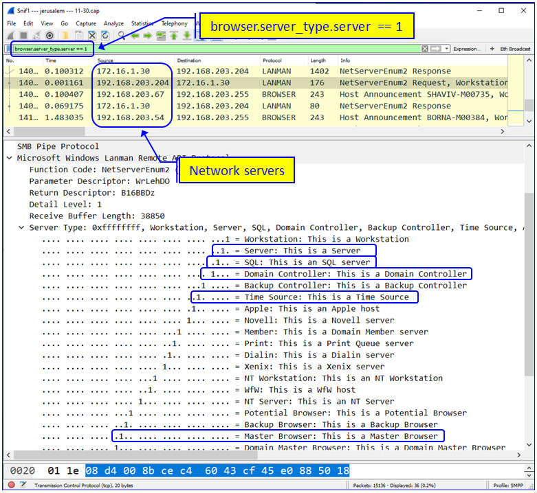  Figure 6.3 – NetBIOS broadcasts and what we can learn from them
