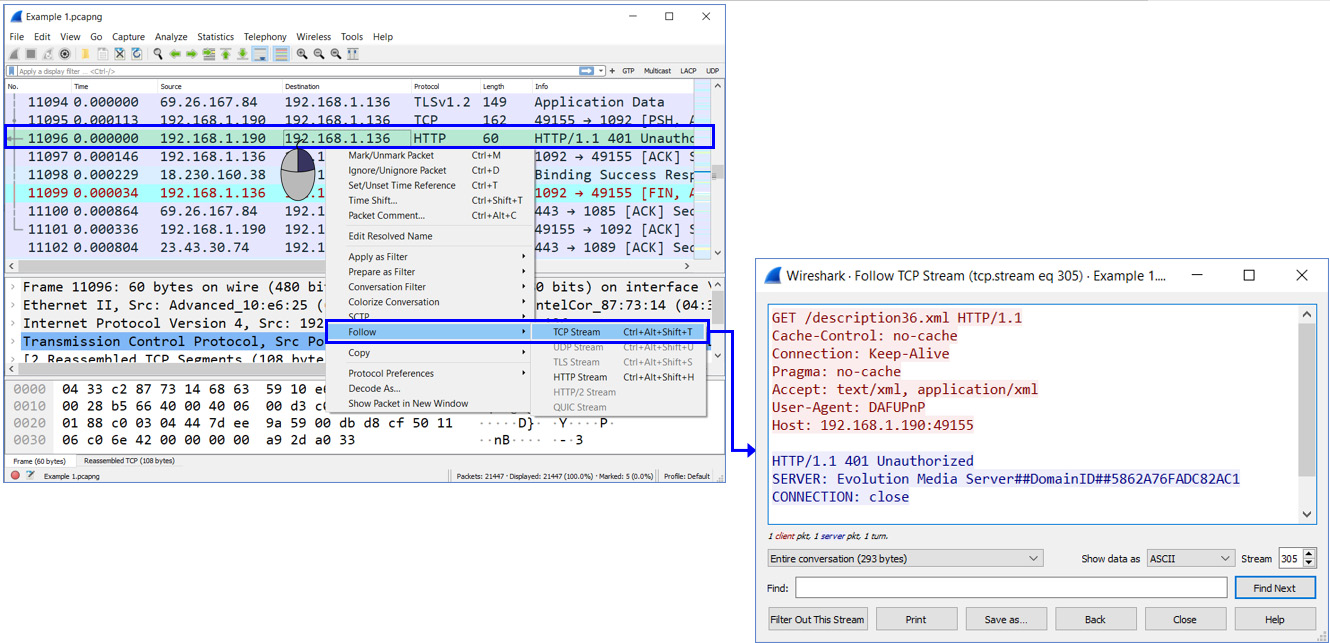 Figure 9.11 – TCP stream details
