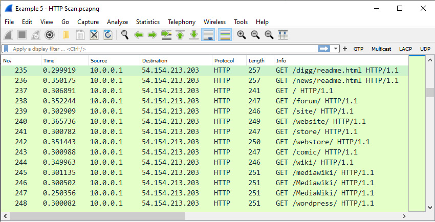 Figure 9.24 – HTTP scan
