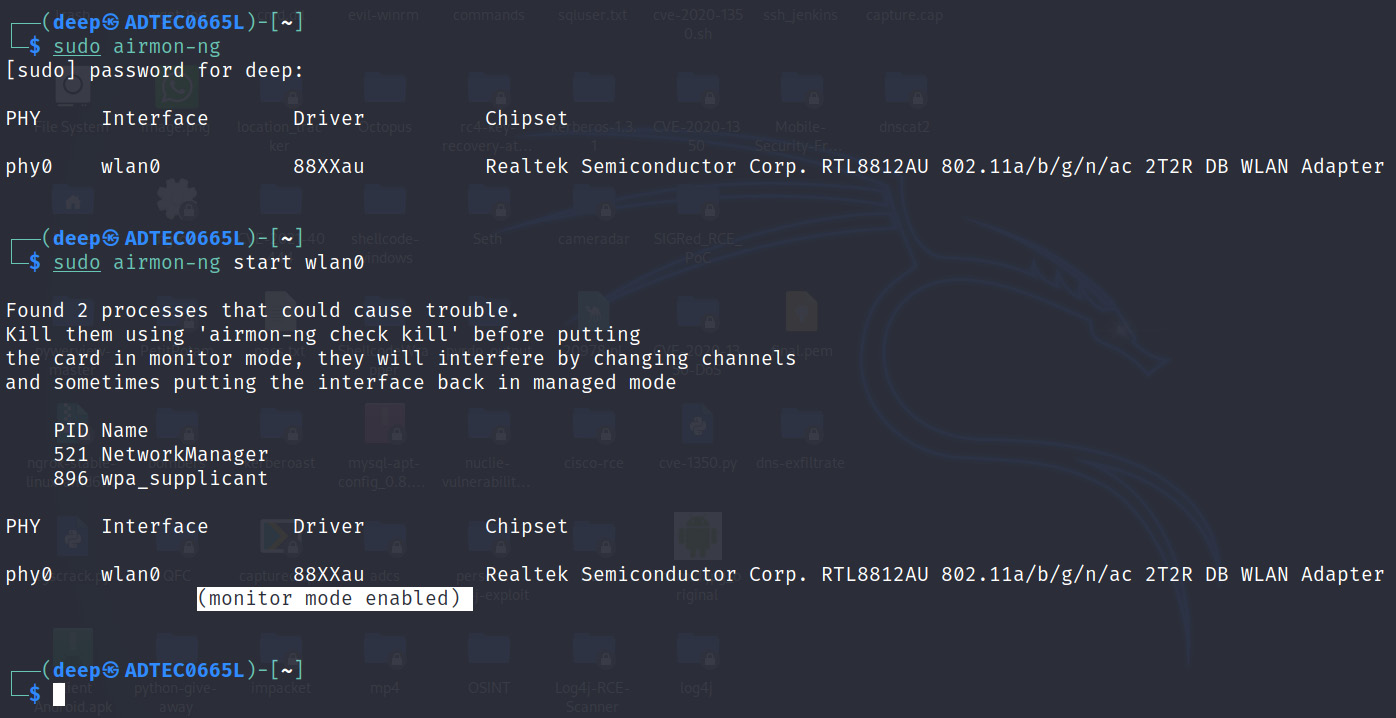 Figure 11.6 – Management frames revealing SSIDs
