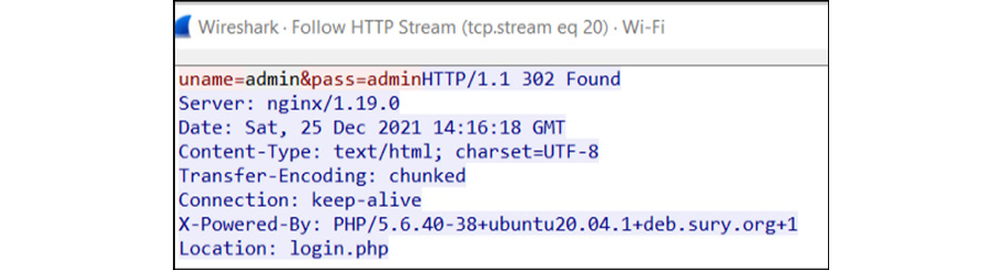 Figure 11.20 – ARP spoof to capture HTTP traffic credentials on the network
