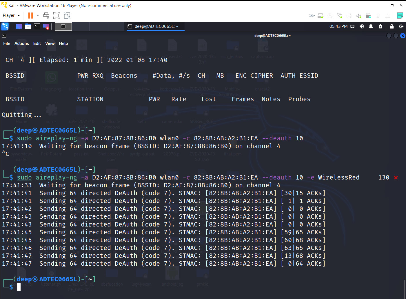 Figure 11.31 – Deauthentication attack
