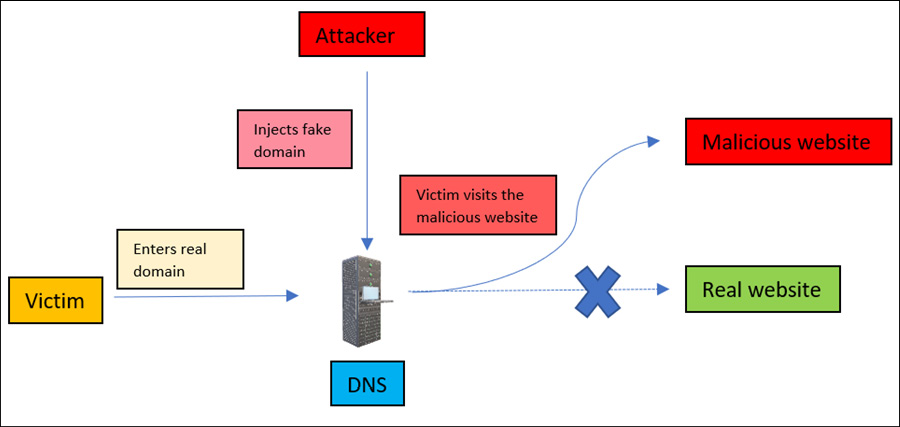 Figure 13.18 – DNS spoofing 
