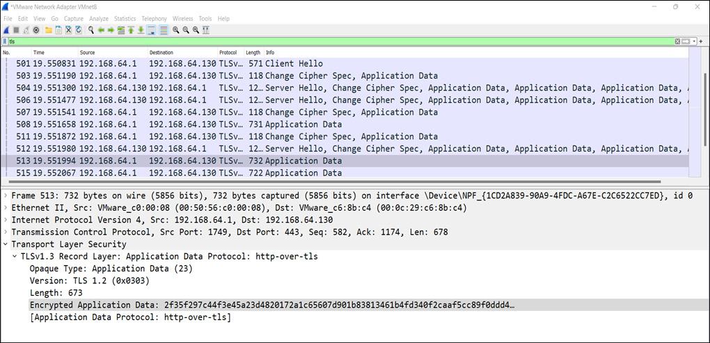 Figure 14.9 – A client-server TLS handshake
