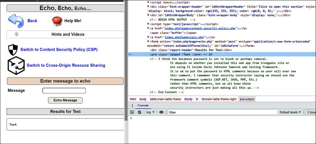 Figure 14.19 – The Test keyword stored in a web application’s source code
