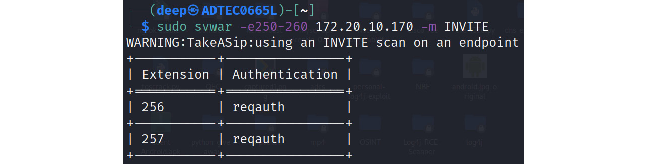 Figure 16.13 – SVWAR to identify client's end phones
