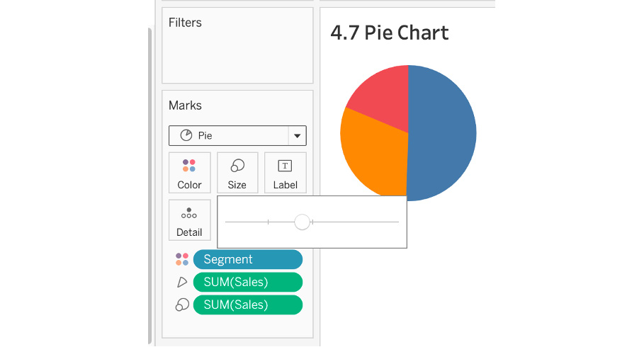 Figure 4.42: Increasing the size of the pie

