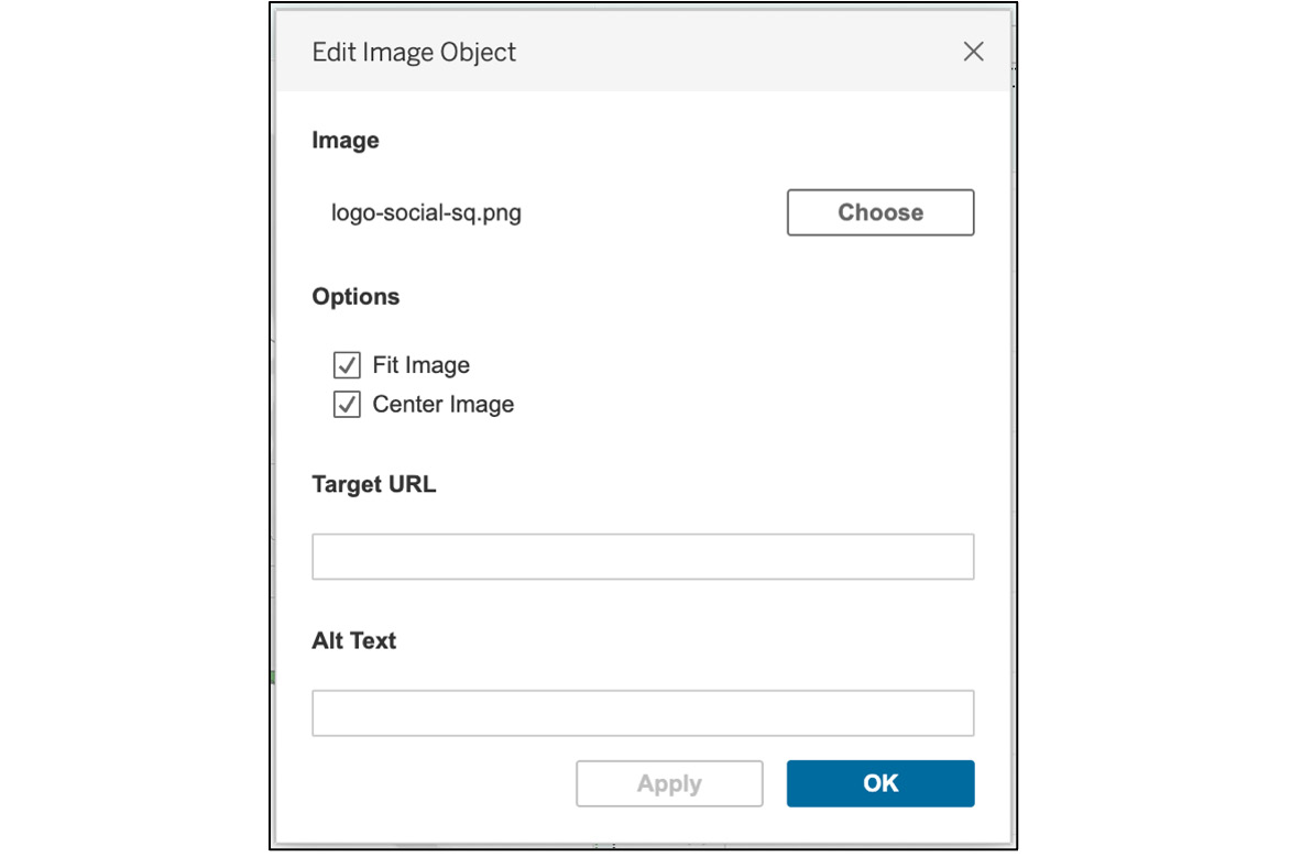 Figure 10.16: Editing an image object

