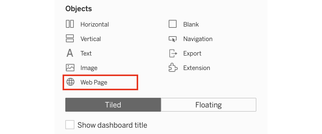 Figure 10.17: Selecting the web page object
