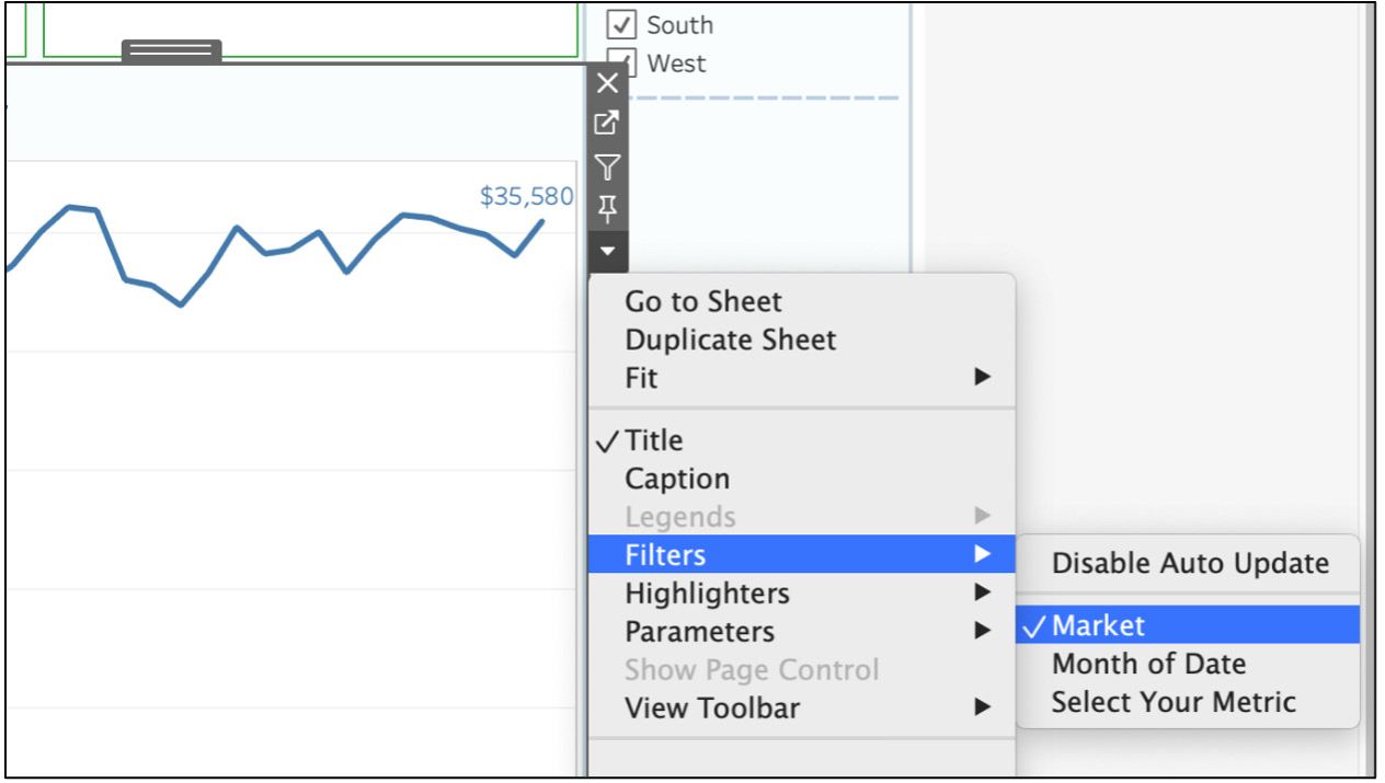 Figure 10.54: Manually adding filters to the dashboard
