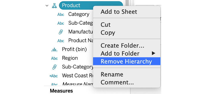 Figure 11.12: Removing the hierarchy
