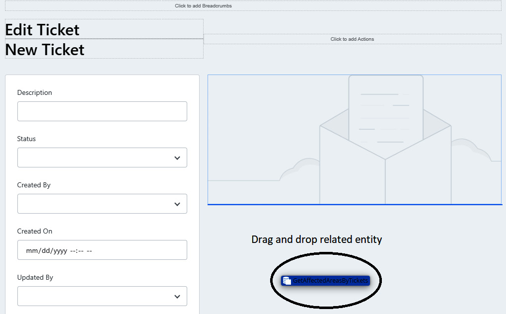 Figure 8.10 – Drag and drop associated entity to the detail screen
