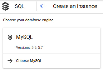 Figure 11.15 – Choose MySQL
