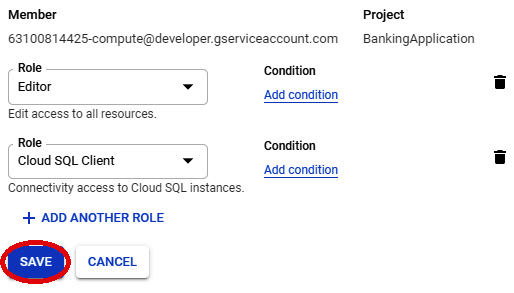 Figure 11.31– Cloud SQL Client role
