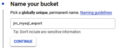 Figure 11.50 – Name our bucket
