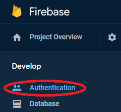 Figure 14.8 – Navigation menu: Authentication
