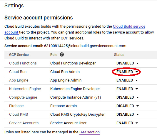 Figure 18.5 – Service account permissions
