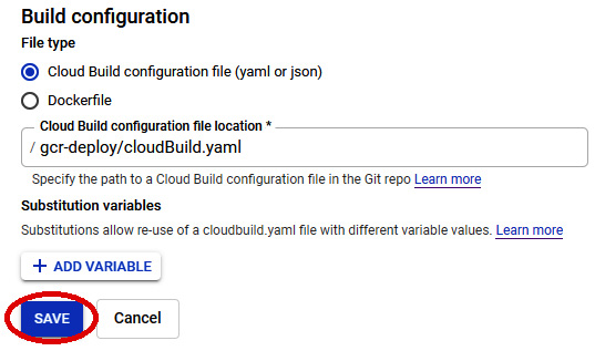 Figure 18.10 – Build configuration
