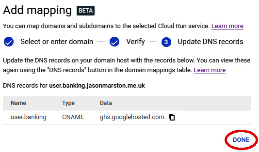 Figure 18.20 – Confirming Add mapping (user)
