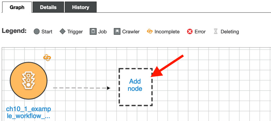 Figure 10.9 – Adding a node to the workflow
