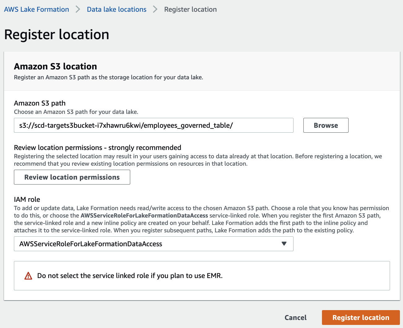 Figure 13.24 – Registering the location
