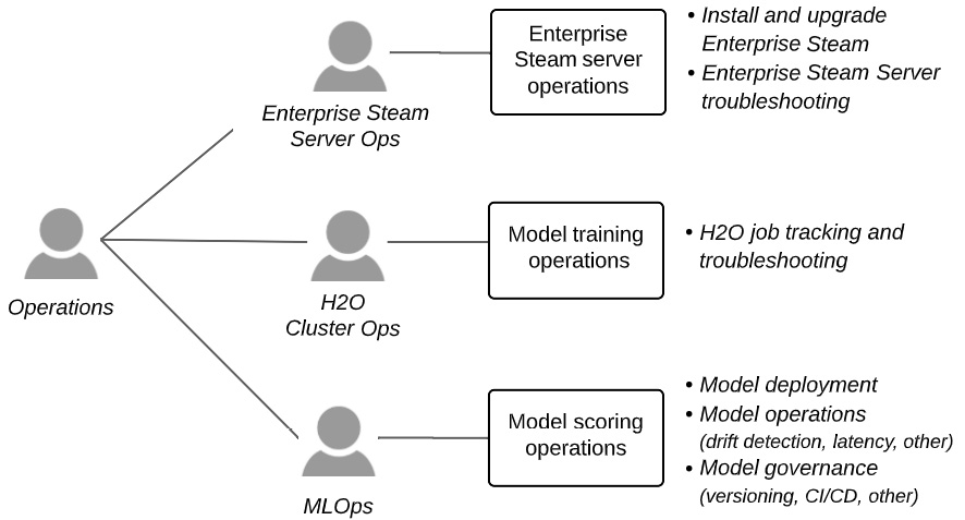 Figure 11.5 – Operations and persona concerns for H2O at scale
