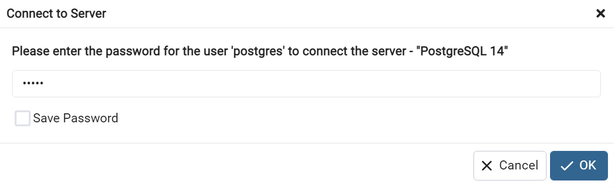 Figure 0.19: Setting the postgres user password for the PostgreSQL server 
