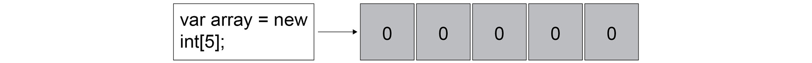 Figure 1.5: Value type array with no index assigned
