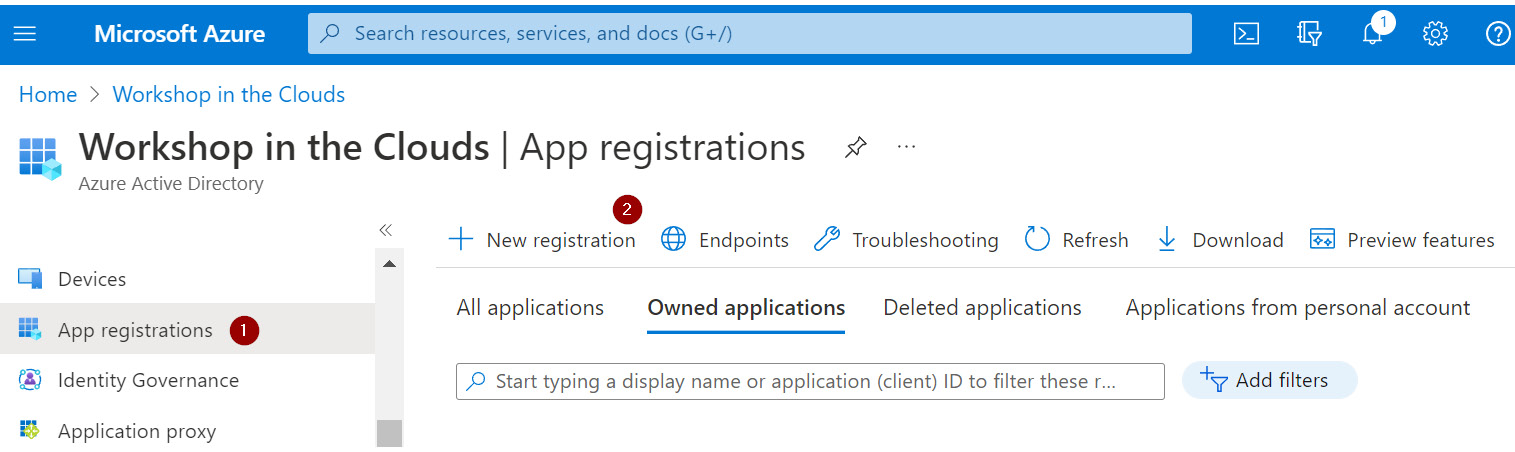 Figure 9.36: Azure app registration
