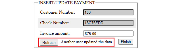 Figure 9.13 – Signaling stale data to the user
