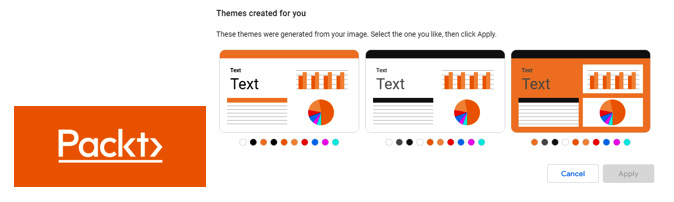 Figure 5.6 – Generating themes from an image
